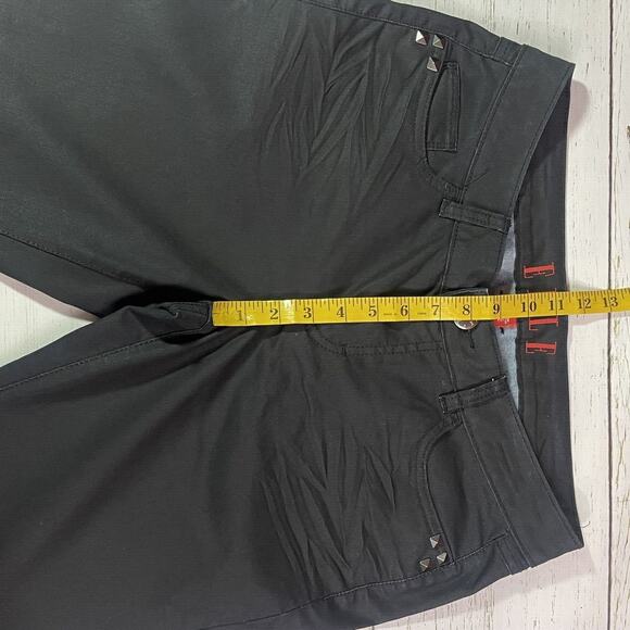 Elle Jeans Womens Size 10 Black Zip Ankles Skinny Strechy Studded Pockets - Picture 9 of 15